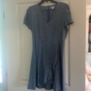 Denim Wrap Dress